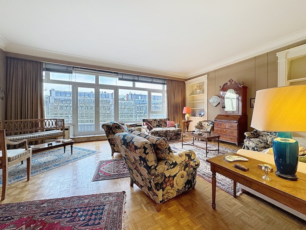 Woonkamer - Louise Châtelain - Mooie flat met terrassen + garage - Elsene