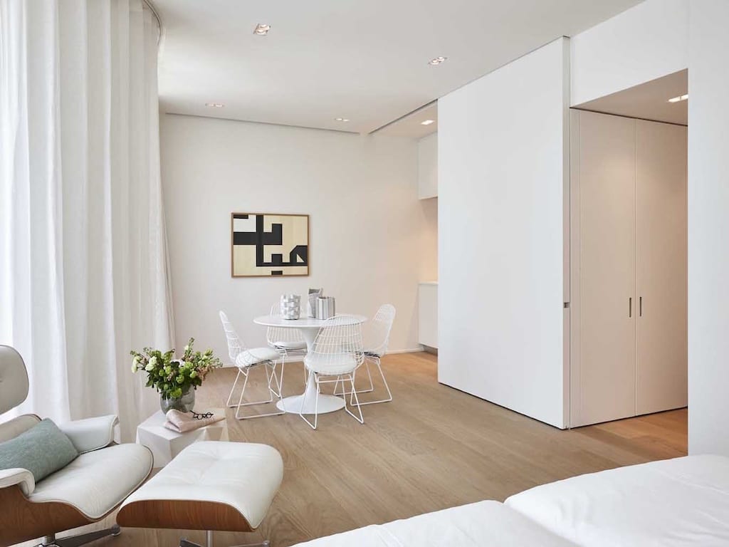 Woonkamer - Toison d'or : Uitzonderlijke studio met terras - Elsene
