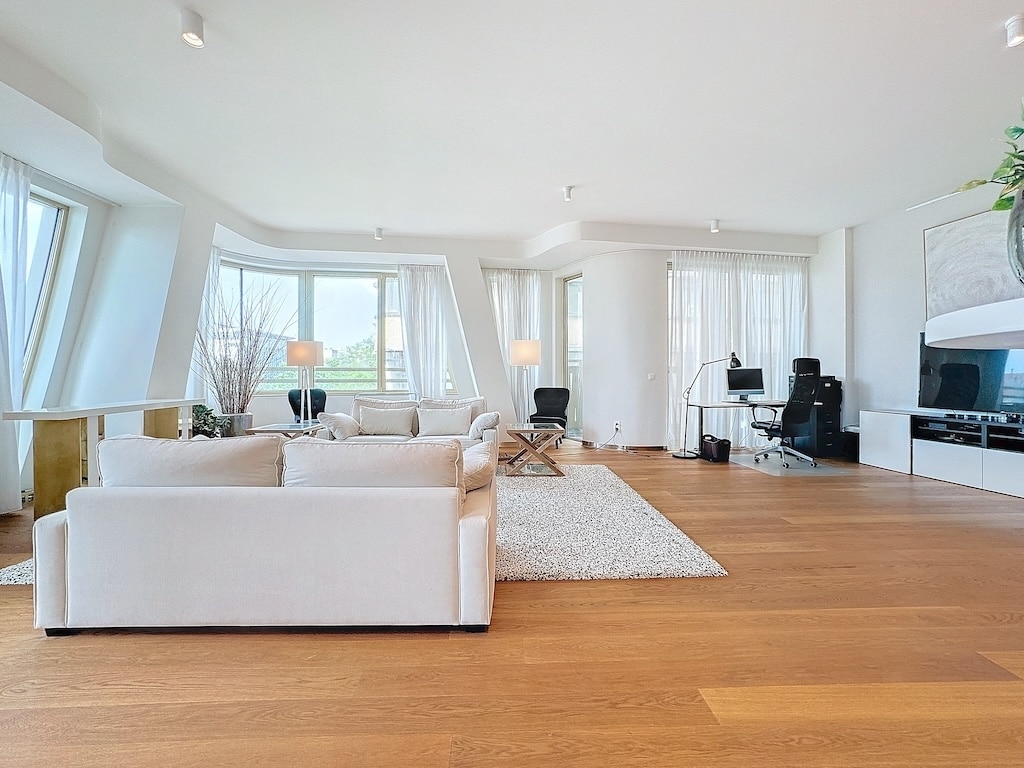 Salon - Exceptionnel appartement avec 3 terrasses – Toison d’or – Ixelles