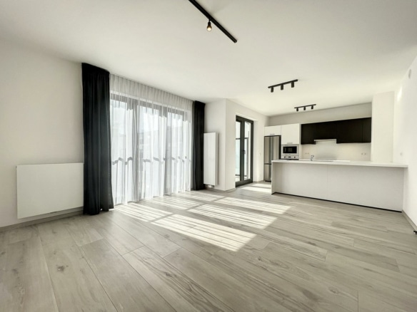Appartement moderne lumineux avec salon ouvert cuisine équipée et grandes baies vitrées   appartement 2 chambres  woluwe saint lambert