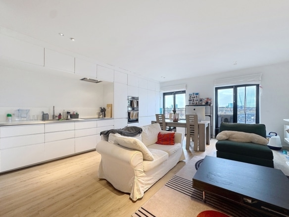 Appartement moderne avec cuisine ouverte salon lumineux et salle à manger   appartement 1 chambre  schaerbeek